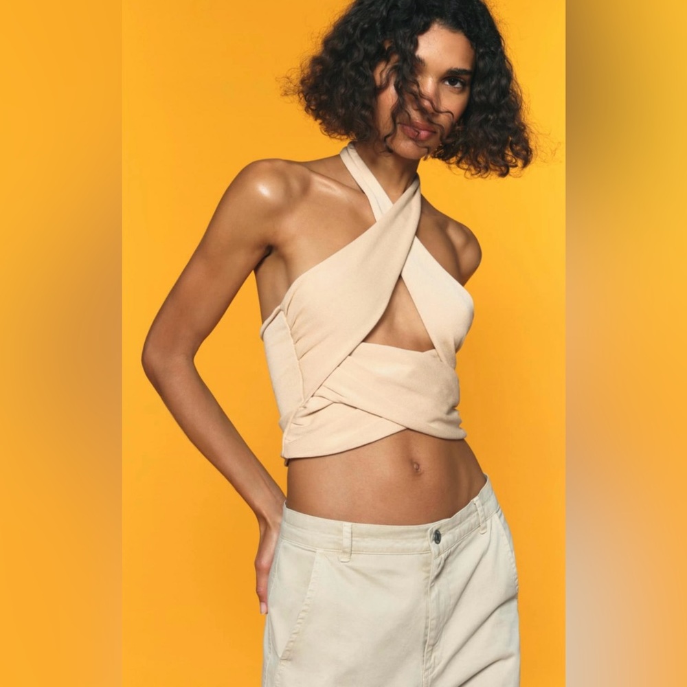 Zara knit halter top